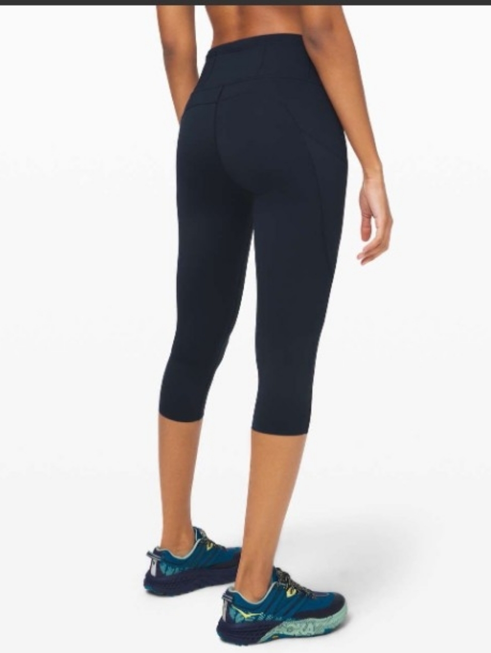 Lululemon Fast and Free Crop II 19" *Non-Reflective-True Navy- Size 6 - Picture 2 of 13